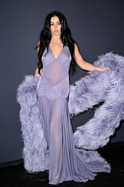 British singer Charli XCX attends the 2025 Kering Women In Motion Awards and Cannes Film Festival Presidential Dinner at the 78th annual Cannes Film Festival at the Place de la Castre on May 18, 2025 in Cannes, France. (Photo by Lionel Hahn/Getty Images)