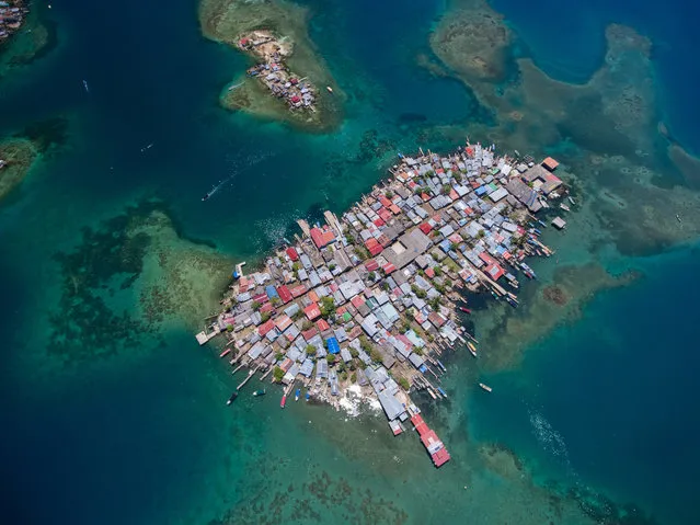 Marine conservation photographer of the year 2021. Aerial View of a Crowded Island in Guna Yala by Karim Iliya (US) taken in Guna Yala, Panama. (Photo by Karim Iliya/Underwater Photographer of the Year 2021)