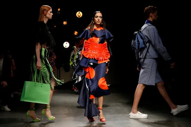Models present creations as part of the Spring/Summer 2019 women's ready-to-wear collection show for Y-Vision X Jessie & Jane during Paris Fashion Week in Paris, France, October 1, 2018. (Photo by Stephane Mahe/Reuters)