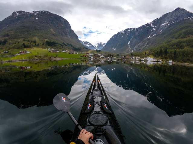 Maurangerfjorden, view towards Bonhus valley, Norway. (Photo by Thomasz Furmanek/Caters News Agency)