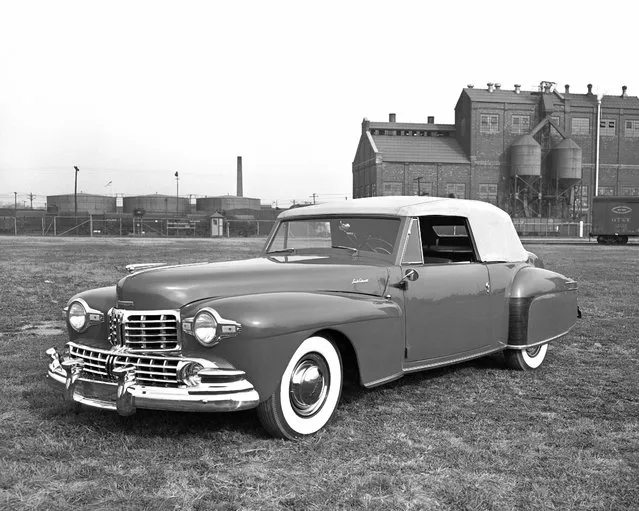 This undated photo provided by the Ford Motor Co. shows the 1948 Lincoln Continental Cabriolet V12. Thirteen years after the last Continental rolled off a Michigan assembly line, Ford Motor Co. is debuting the new Continental in concept form at the New York Auto Show on Monday, March 30, 2015.The production version goes on sale next year. (Photo by AP Photo/Ford Motor Co.)