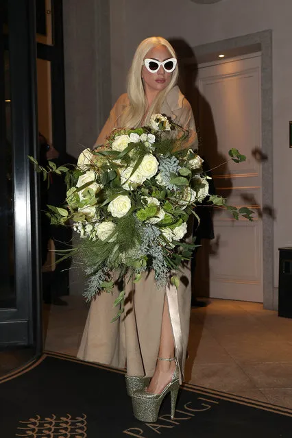 Lady Gaga is seen on November 13, 2021 in Milan, Italy. (Photo by Robino Salvatore/GC Images)
