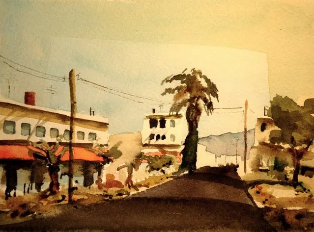 Watercolor Painting By Bjorn Bernstrom