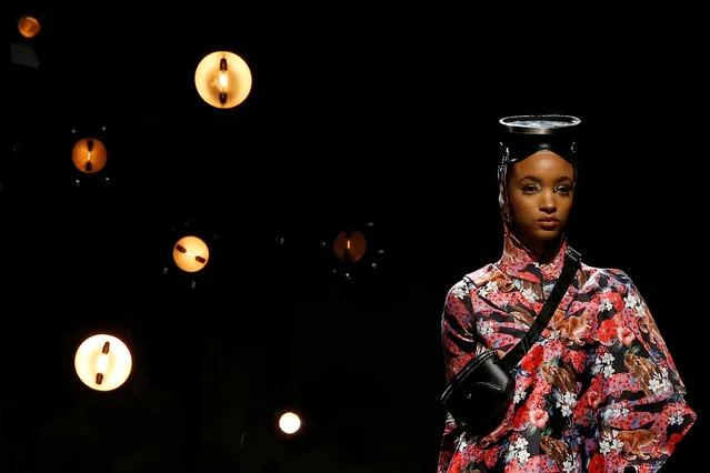 A model presents a creation as part of the Spring/Summer 2019 women's ready-to-wear collection show for Y-Vision X Jessie & Jane during Paris Fashion Week in Paris, France, October 1, 2018. (Photo by Stephane Mahe/Reuters)