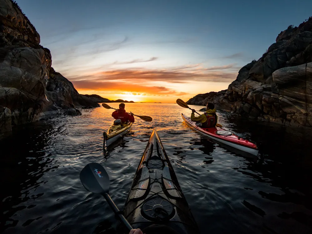 Kayaking through Fjords and Lakes in Norway