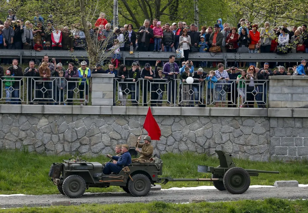 A Re-enactment Battle Between the Soviet Red Army and German Troops in Ostrava