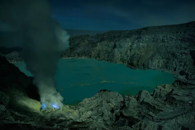 Blue Lava, Kawah Ijen Volcano, Indonesia