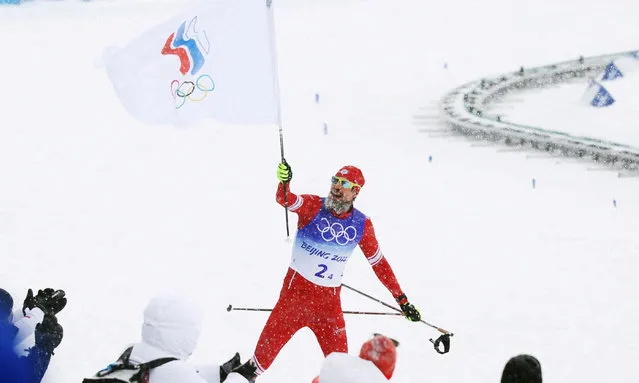 Sergey Ustyugov of Team ROC is seen during the Men's Cross-Country Skiing 4x10km Relay on Day 9 of the Beijing 2022 Winter Olympics on February 13, 2022 in Beijing, China. (Photo by Lindsey Wasson/Reuters)