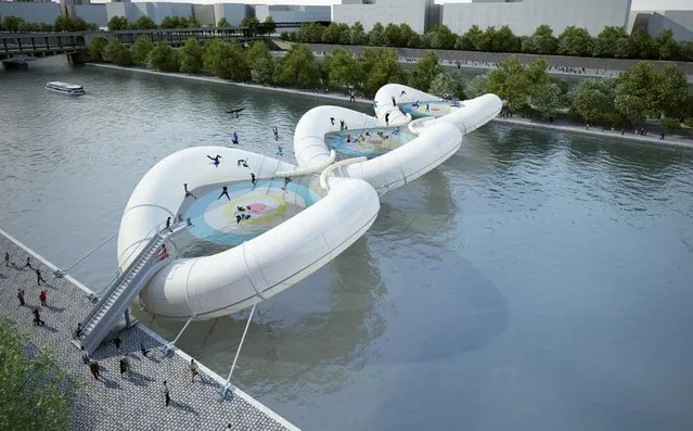 Paris Attractions - Trampoline Bridge In France