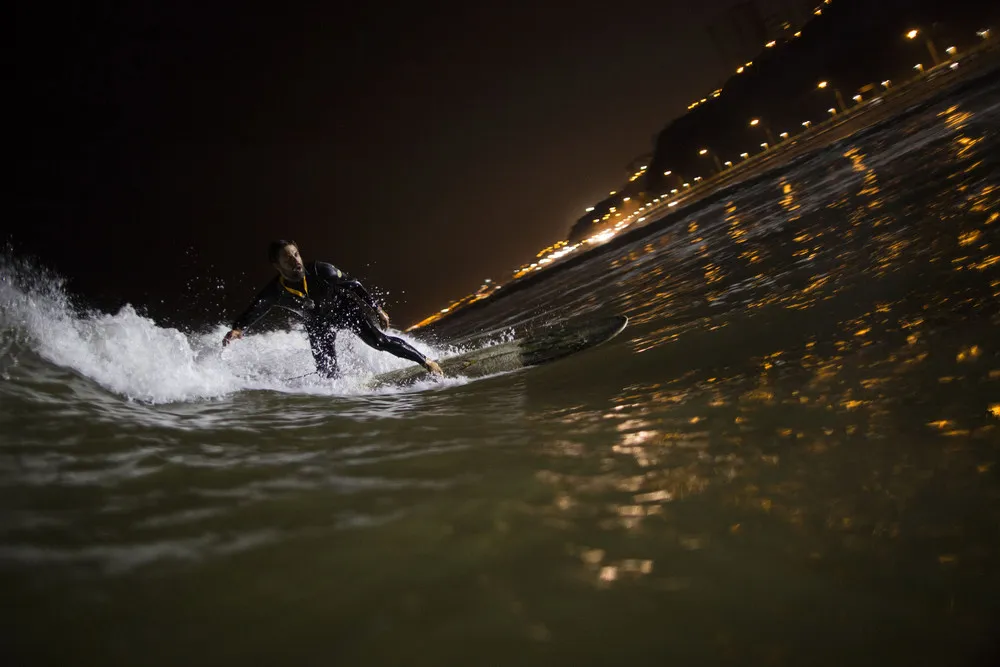 Nighttime Surfing in Peru