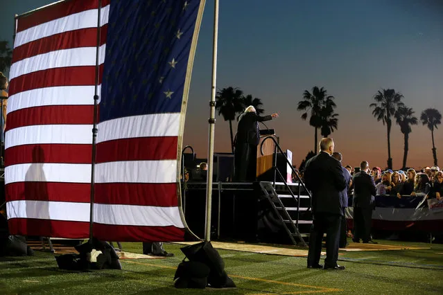 U.S. Democratic presidential candidate Bernie Sanders speaks in Santa Monica, California, U.S., May 23, 2016. (Photo by Lucy Nicholson/Reuters)