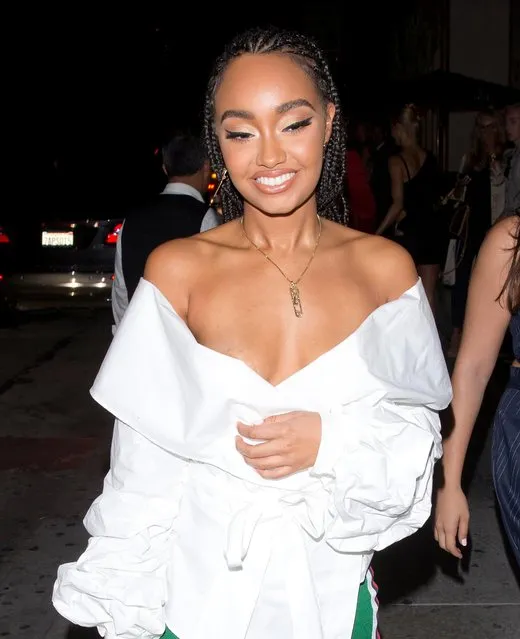 Little Mix star Leigh-Anne Pinnock is seen on August 05, 2017 in Los Angeles, California. (Photo by Splash News and Pictures)