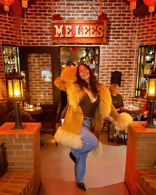 American actress and singer Vanessa Hudgens strikes a pose in a cozy winter coat in the first decade of December 2024. (Photo by vanessahudgens/Instagram)