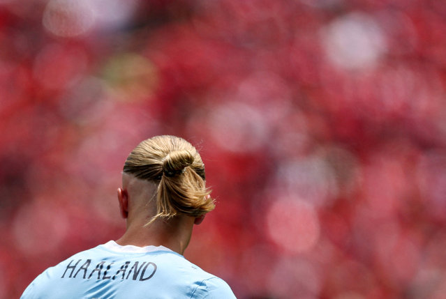 Manchester City's Erling Haaland in action in the Fifa Club World Cup in Philadelphia on June 18, 2025. City beat Morocco's Wydad 2-0. (Photo by Lee Smith/Reuters)