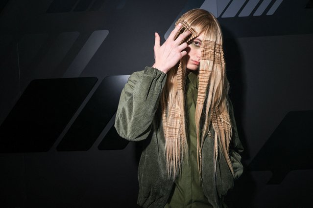 A model presents creation from Clara Son at New York Men's Day during New York Fashion Week, in New York City, U.S., September 11, 2025. (Photo by Caitlin Ochs/Reuters)
