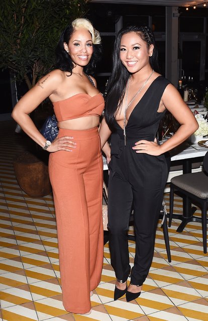 Ophelia Bledsoe and Sue Tsai  attend Public School and The Confidante Private Dinner to Celebrate The Launch of WNL Radio At Miami's Art Basel With Moet & Chandon at The Confidante on December 1, 2016 in Miami Beach, Florida. (Photo by Nicholas Hunt/Getty Images for The Confidante )