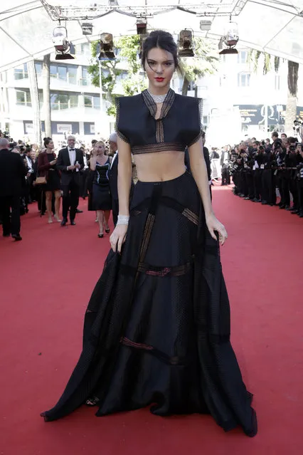 Model Kendall Jenner poses for photographers as she arrives for the screening of the film “Youth” at the 68th international film festival, Cannes, southern France, Wednesday, May 20, 2015. (Photo by Thibault Camus/AP Photo)