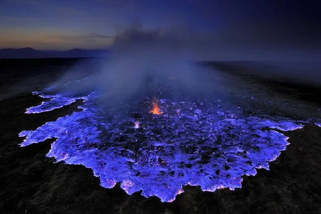 Blue Lava, Kawah Ijen Volcano, Indonesia