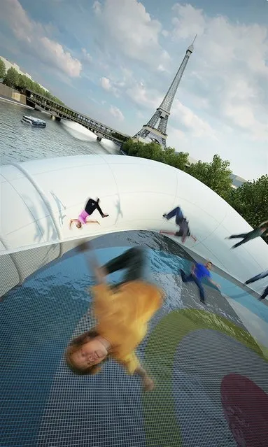 Paris Attractions - Trampoline Bridge In France