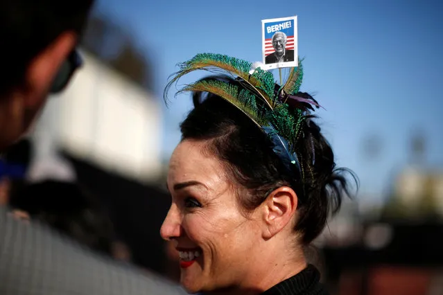 Supporters wait for U.S. Democratic presidential candidate Bernie Sanders to speak in Santa Monica, California, U.S. May 23, 2016. (Photo by Lucy Nicholson/Reuters)