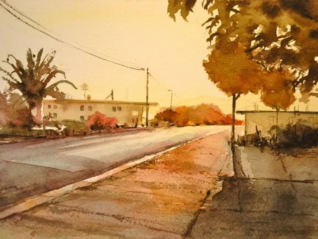 Watercolor Painting By Bjorn Bernstrom