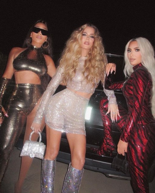 American media personality Khloé Kardashian, Kim Kardashian and American TV personality La La Anthony celebrate being “single ladies” at Beyoncé's birthday party in the first decade of September 2022. (Photo by kimkardashian/Instagram)