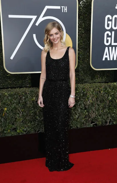 Samara Weaving attends The 75th Annual Golden Globe Awards at The Beverly Hilton Hotel on January 7, 2018 in Beverly Hills, California. (Photo by Mario Anzuoni/Reuters)