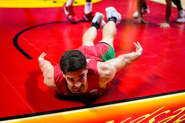 Rafael Lisboa of Portugal in action during City of Malaga Tournament, basketball match played between Spain and Portugal at Jose Maria Martin Carpena Pavilion on August 5, 2025, in Malaga, Spain. (Photo by Joaquin Corchero/Rex Features/Shutterstock)