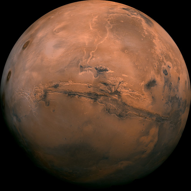 This image provided by NAS shows the plant Mars. President Barack Obama sought Tuesday, October 11, 2016, to reinvigorate his call for the U.S. to send humans to Mars by the 2030s, showcasing budding partnerships between the U.S. government and commercial companies to develop spacecraft capable of carrying out the extraterrestrial mission. (Photo by NASA via AP Photo)