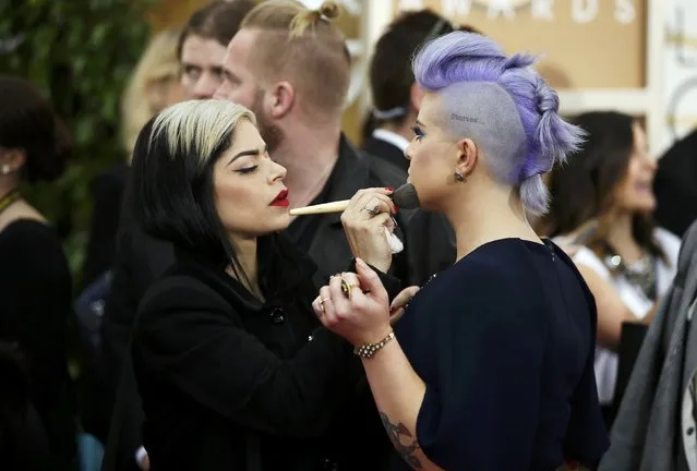 TV personality Kelly Osbourne arrives at the 72nd Golden Globe Awards in Beverly Hills, California January 11, 2015. (Photo by Danny Moloshok/Reuters)