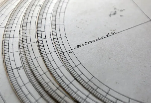 Observation plates are seen inside the library at the Kodaikanal Solar Observatory, India, February 3, 2017. (Photo by Danish Siddiqui/Reuters)