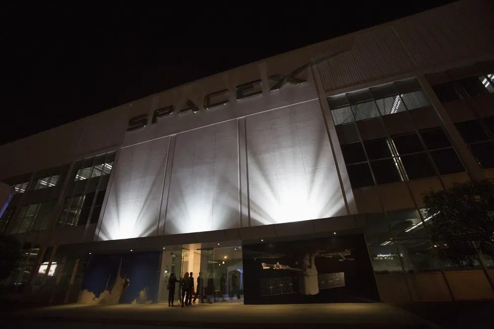 The SpaceX spaceship