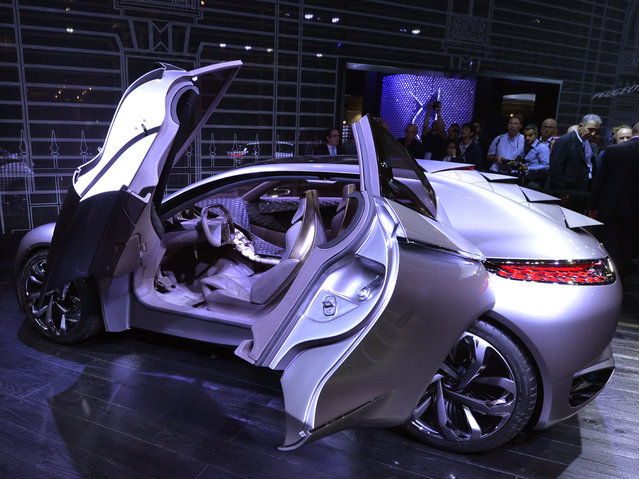 The new Citroen Concept Car Divine DS is presented at the 2014 Paris Auto Show on October 2, 2014 in Paris on the first of the two press days. (Photo by Miguel Medina/AFP Photo)
