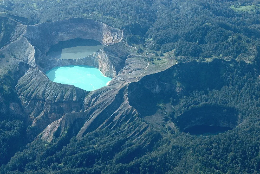 Indonesia Lakes of Mount Kelimutu