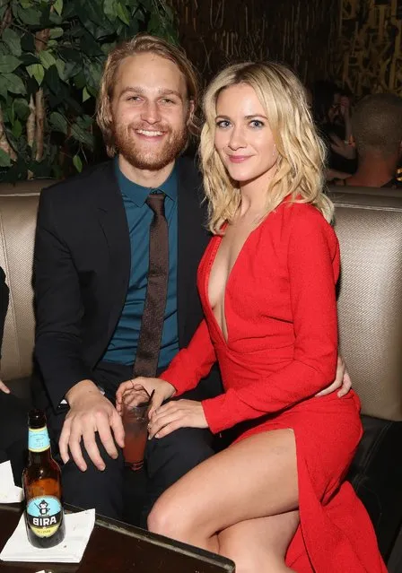 Wyatt Russell and Meredith Hagner attend 2016 Tribeca Film Festival After Party For Folk Hero & Funny Guy at 1OAK on April 16, 2016 in New York City. (Photo by Robin Marchant/Getty Images for 2016 Tribeca Film Festival)