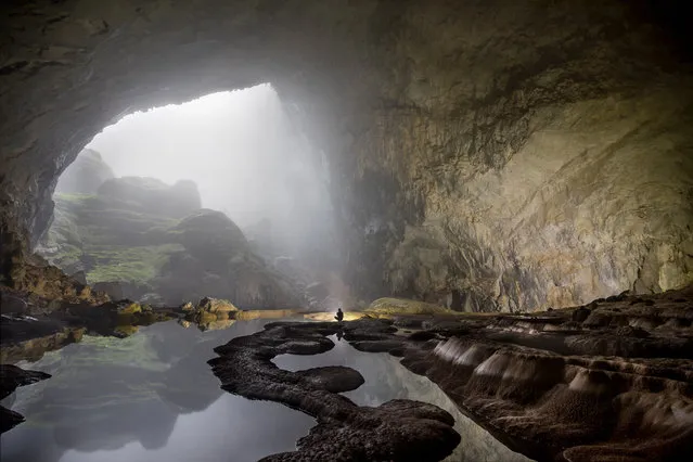 Vietnam’s Son Doong cave, the largest in the world, could hold a 40-story skyscraper inside. The pristine ecosystem has its own river and jungle. Despite its size, Son Doong wasn’t discovered until 1991. It was lost again for nearly two decades and was fully explored for the first time in 2009. (Photo by Jason Speth/HuffPost)