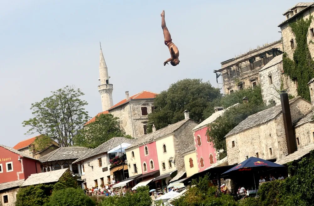 Red Bull Cliff Diving Competition in Bosnia