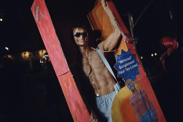 A reveler dressed as “Ken” marches during the Greenwich Village Halloween Parade, Tuesday, October 31, 2017, in New York. (Photo by Andres Kudacki/AP Photo)