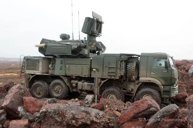 Test of the surface-to-air missile Pantsir-S rocket and gun system