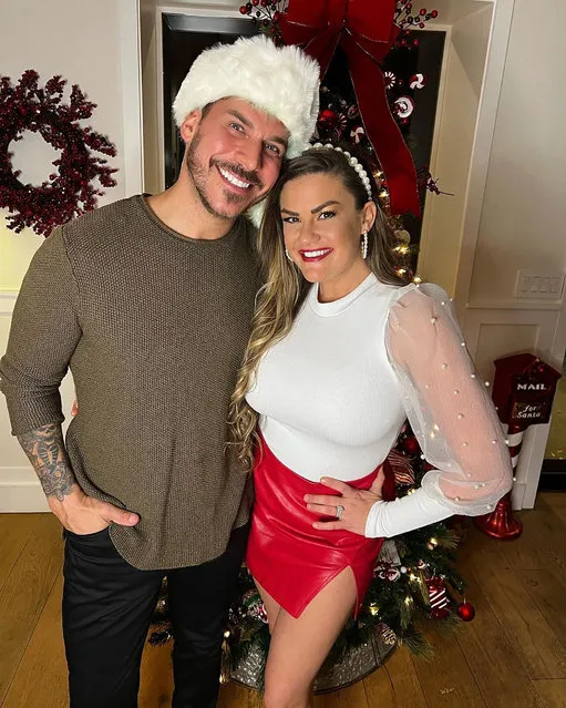 American television personality, model and actor Jax Taylor and his wife Brittany Cartwright in the last decade of November 2022 get in the Christmas spirit. (Photo by brittany/Instagram)