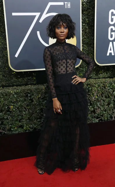 Zuri Hall attends The 75th Annual Golden Globe Awards at The Beverly Hilton Hotel on January 7, 2018 in Beverly Hills, California. (Photo by Mario Anzuoni/Reuters)