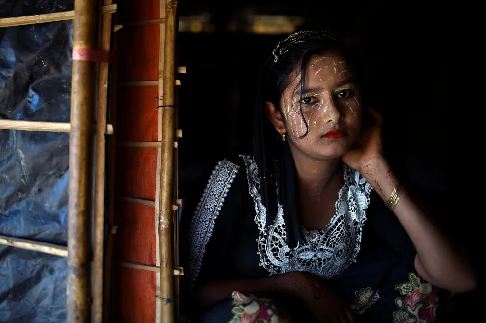 Wearing Thanaka in a Rohingya Refugee Camp
