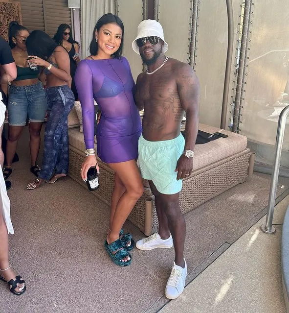 American comedian Kevin Hart and his wife, Eniko, enjoy a party in the first decade of July 2023. (Photo by kevinhart4real/instagram)