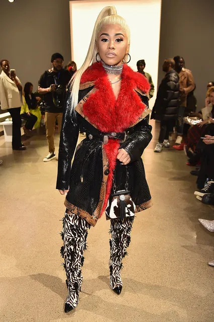 Hennessy Carolina attends the Kim Shui front row during New York Fashion Week: The Shows at Gallery II at Spring Studios on February 8, 2019 in New York City. (Photo by Theo Wargo/Getty Images for NYFW: The Shows)
