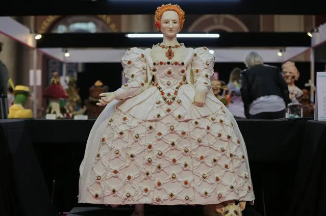 Cake made by Silver Cake Collabrations New Cake on display at the Cake International show at Alexandra Palace in London, UK on April 22, 2017. (Photo by Dinendra Haria/Rex Features/Shutterstock)