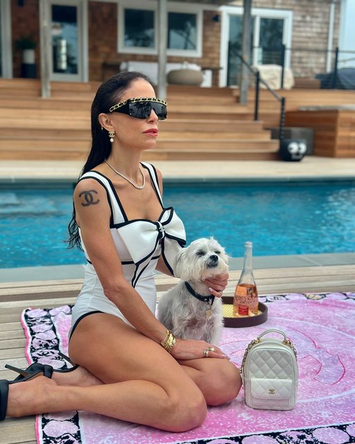 American TV personality and TikToker Bethenney Frankel and her pup soak up the warm weather in Miami, Florida in the last decade of December 2024. (Photo by bethenneyfrankel/Instagram)