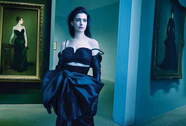 American actress Anne Hathaway on July 7, 2025 is photographed by Annie Leibovitz for the August edition of US Vogue. (Photo by Annie Leibovitz/US Vogue)