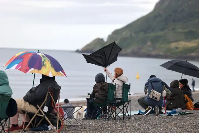 Mixed weather conditions didn't deter the large crowd of spectators on Sunday, July 30, 2023 for the Bray Air Display in Co Wicklow, Ireland. (Photo by Nick Bradshaw/The Irish Times)
