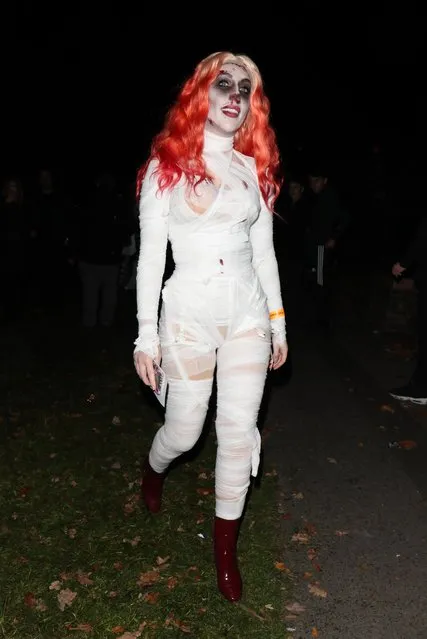 Katherine Ryan seen leaving Jonathan Ross – Halloween party on October 31, 2017 in London, England. (Photo by Beretta/Sims/Rex Features/Shutterstock)