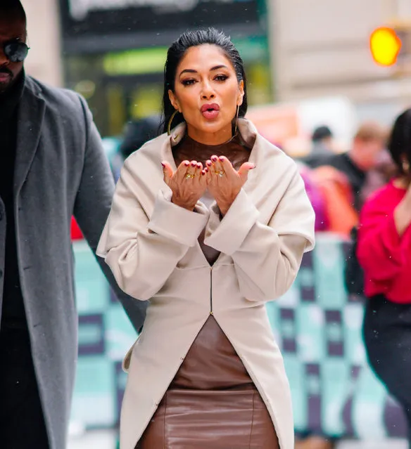 Nicole Scherzinger at AOL Build in New York on January 30, 2019. (Photo by Splash News and Pictures)